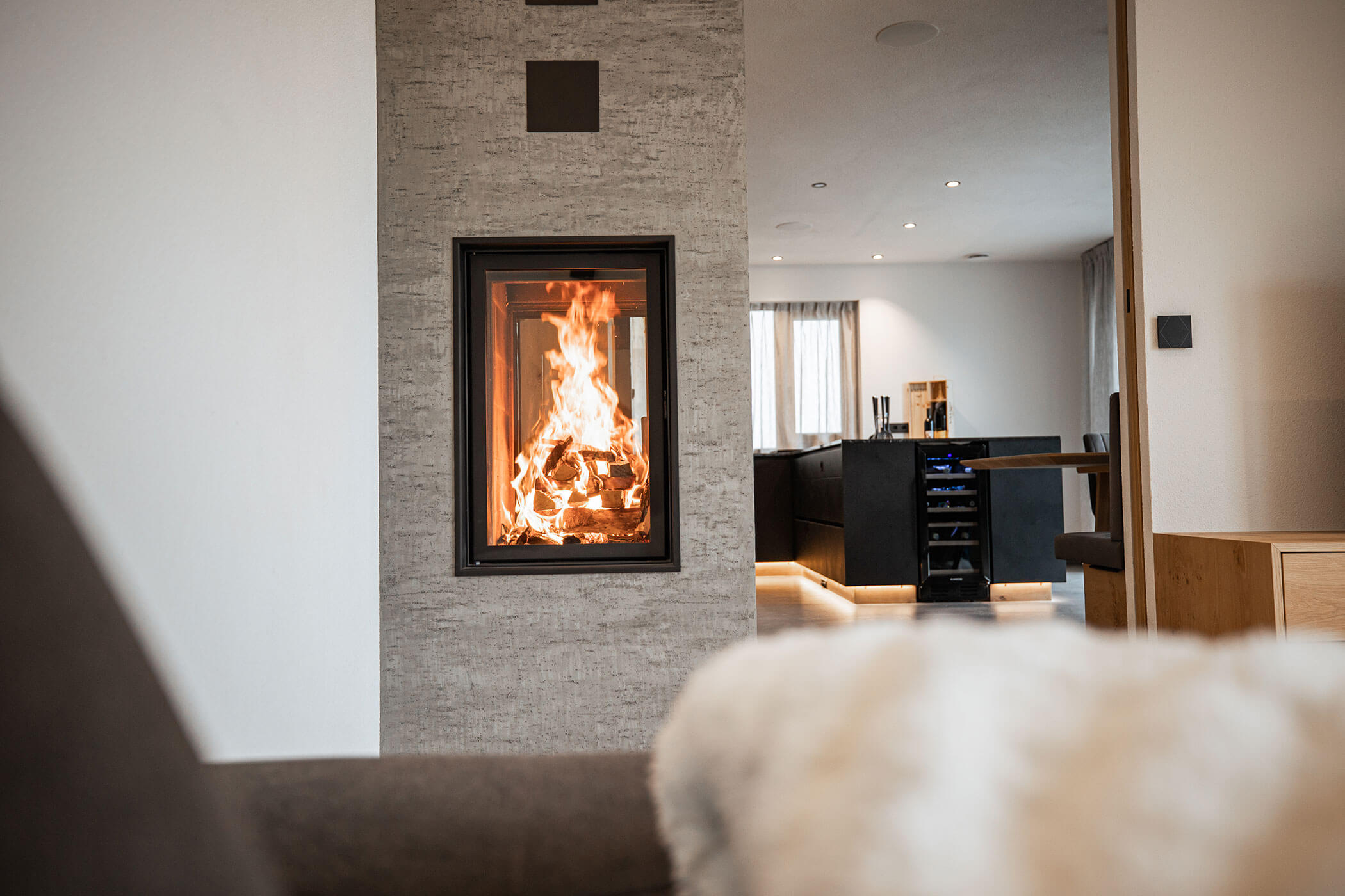 ImmagineA: Vista1 - Caminetto bifacciale